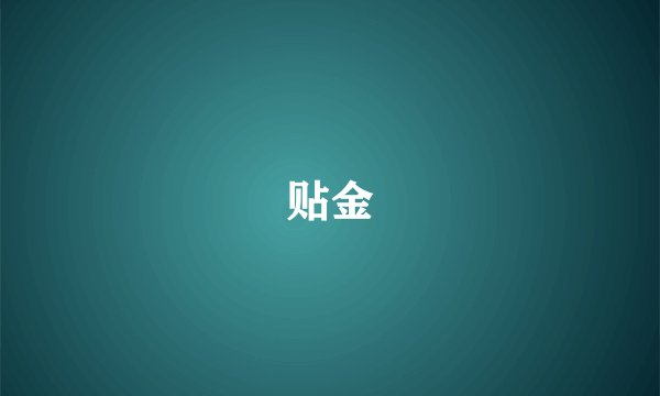 贴金