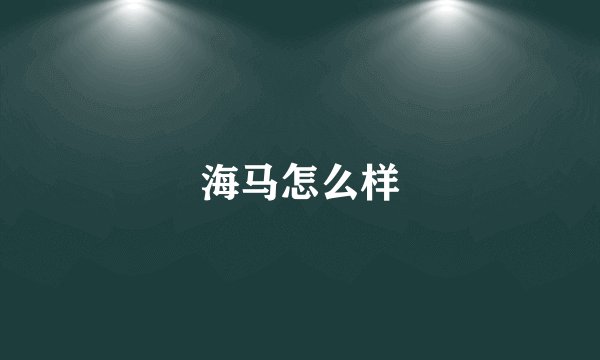海马怎么样