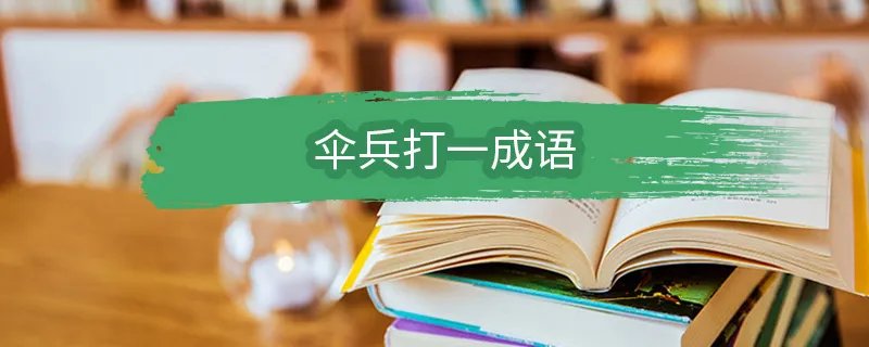 伞兵打一成语