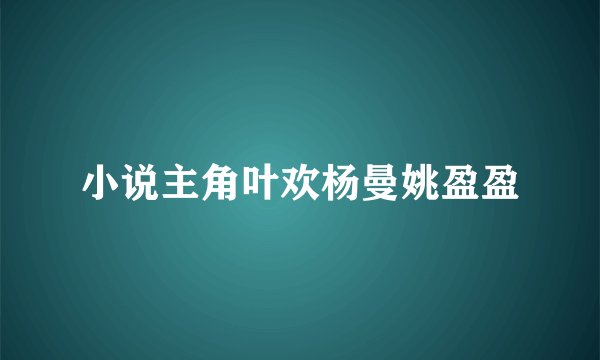 小说主角叶欢杨曼姚盈盈