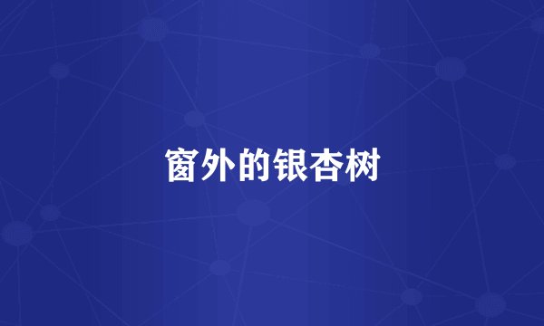 窗外的银杏树