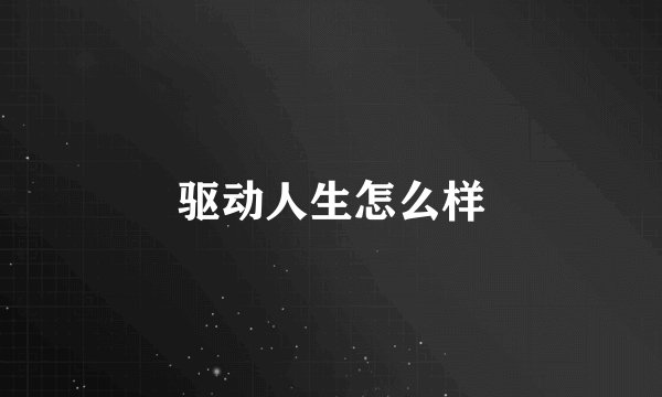 驱动人生怎么样