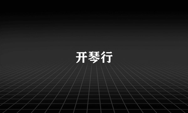 开琴行