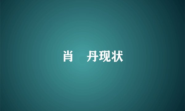 肖琇丹现状