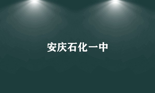 安庆石化一中