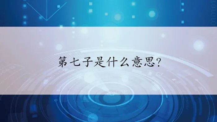 第七子是什么意思？