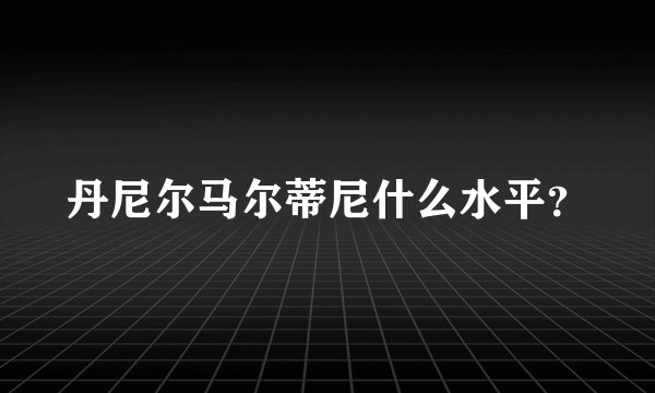 丹尼尔马尔蒂尼什么水平？