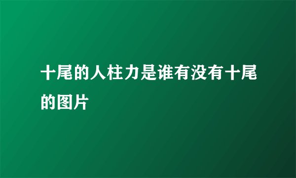 十尾的人柱力是谁有没有十尾的图片