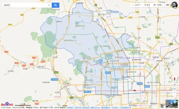 北京市海淀区地图全图