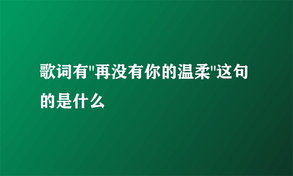 歌词有
