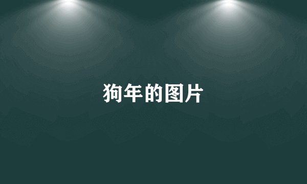 狗年的图片