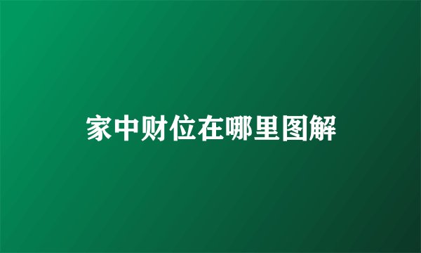 家中财位在哪里图解