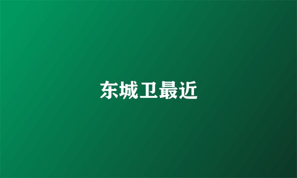 东城卫最近
