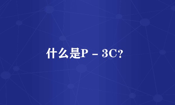 什么是P - 3C？