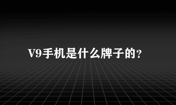 V9手机是什么牌子的？