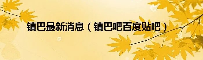 镇巴最新消息（镇巴吧百度贴吧）