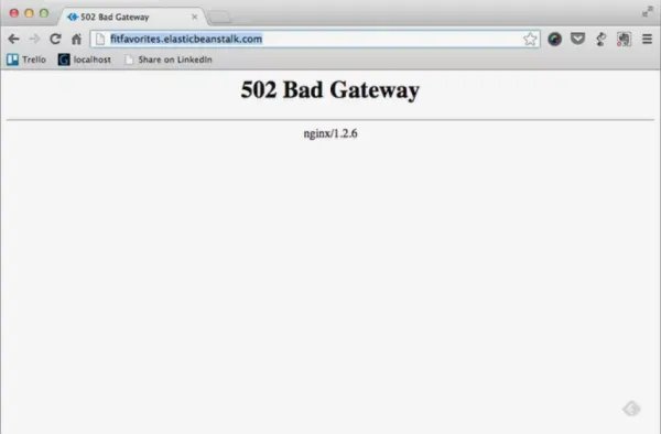 Bad Gateway是什么意思？