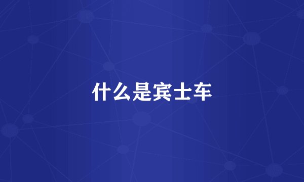 什么是宾士车