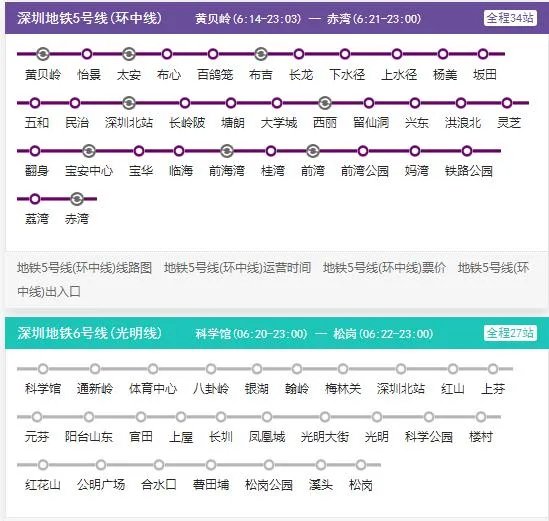 2021年深圳地铁线路图高清版 深圳地铁图2021最新版