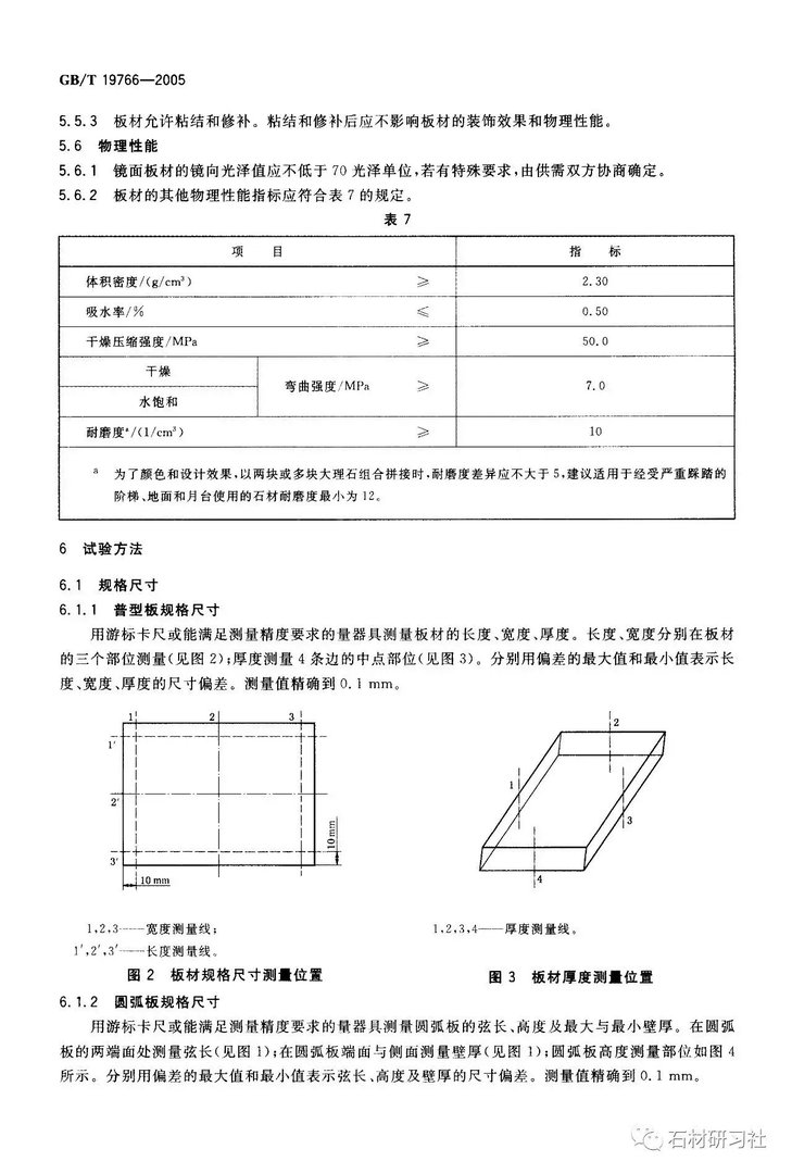 天然大理石建筑板材国家标准