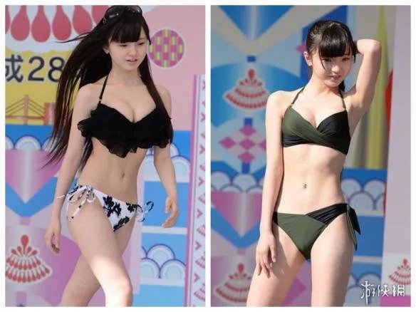 日本小学生女团复出泳衣秀 身材发育的也太好了吧！