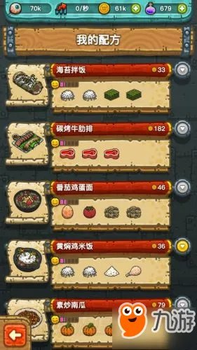 黑暗料理王全料理配方大全 食谱配方材料一览