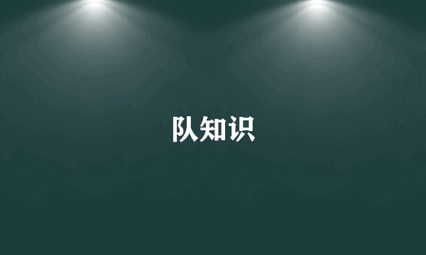队知识