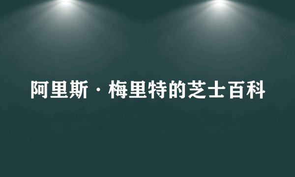 阿里斯·梅里特的芝士百科
