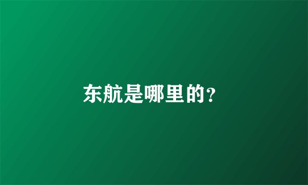 东航是哪里的？