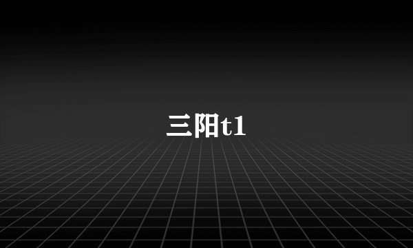 三阳t1