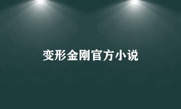 变形金刚官方小说