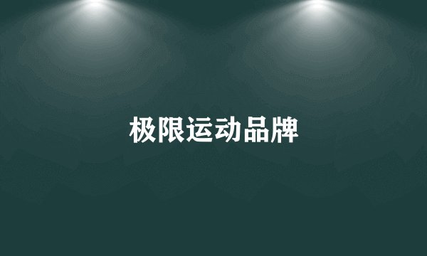 极限运动品牌