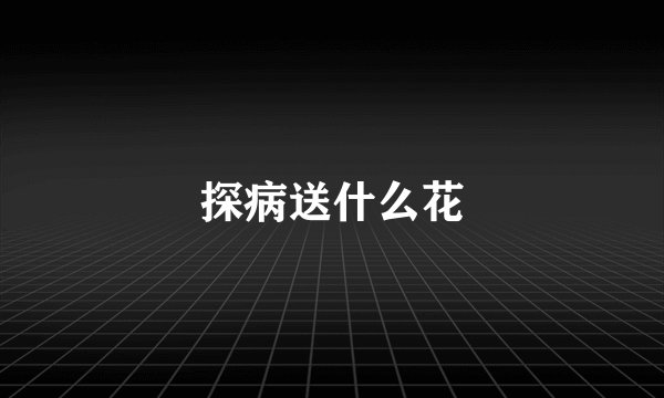 探病送什么花