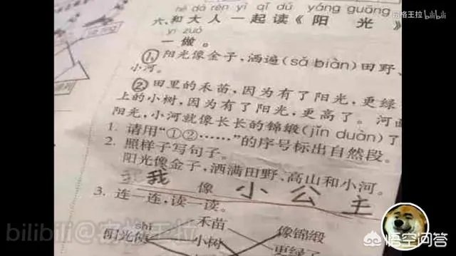 搞笑试卷答案