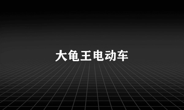 大龟王电动车