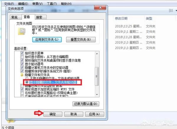 怎么打开隐藏文件?