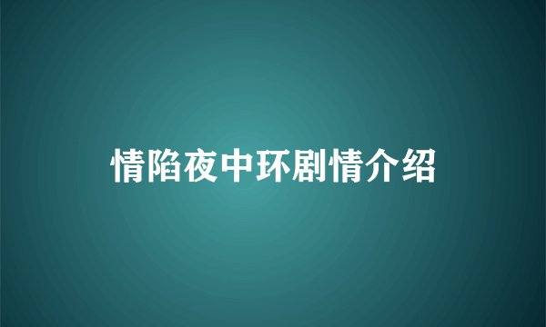 情陷夜中环剧情介绍