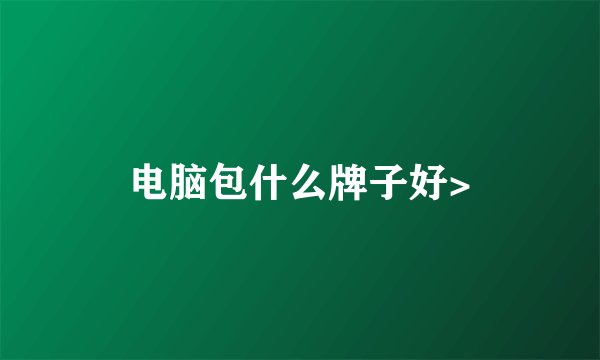 电脑包什么牌子好>