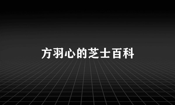 方羽心的芝士百科