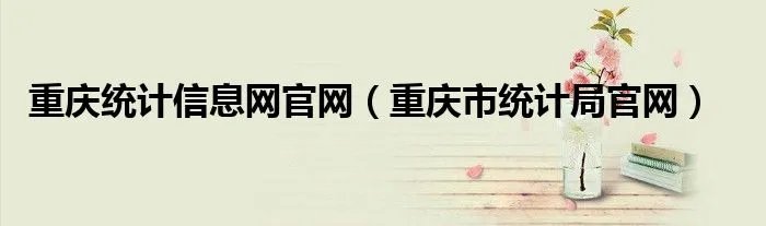 重庆统计信息网官网（重庆市统计局官网）