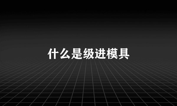 什么是级进模具