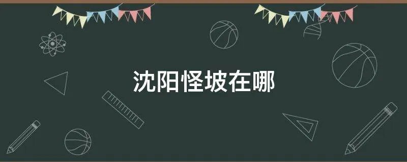 沈阳怪坡在哪
