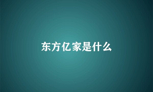 东方亿家是什么