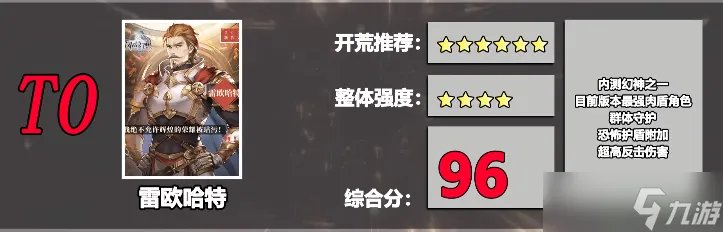 风色幻想命运传说角色强度排行榜