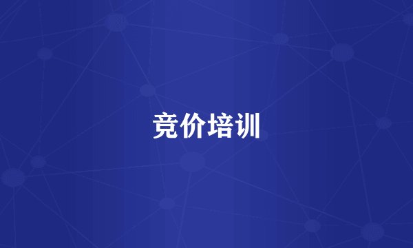竞价培训