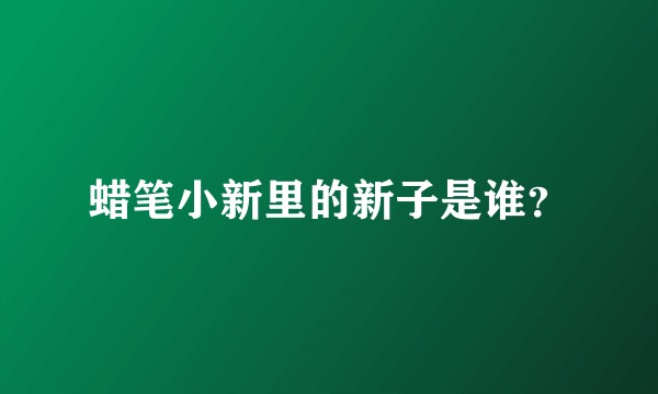 蜡笔小新里的新子是谁?