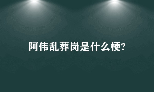 阿伟乱葬岗是什么梗?