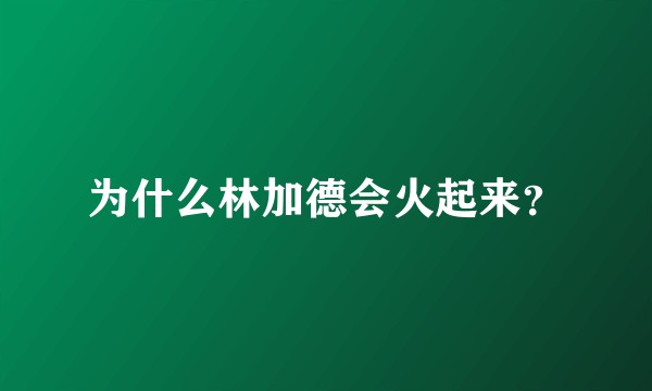 为什么林加德会火起来?
