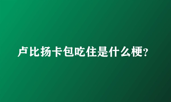 卢比扬卡包吃住是什么梗？