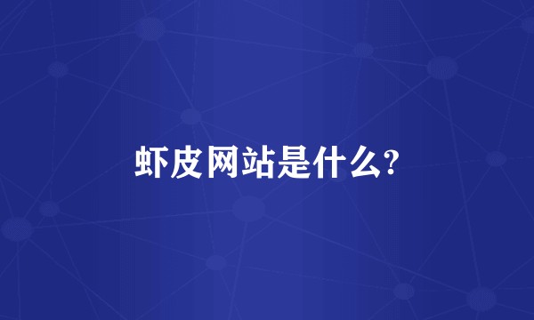 虾皮网站是什么?